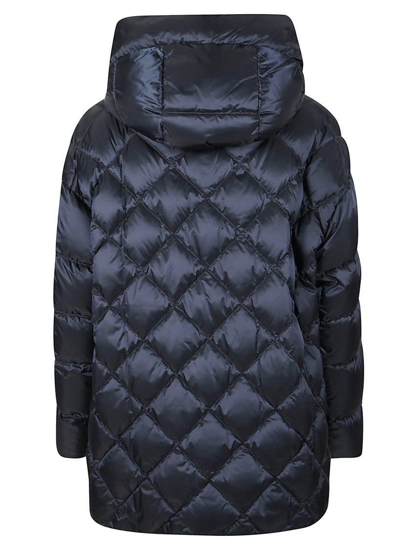 Max Mara Quilted Puffer Jacket With Diamond Pattern