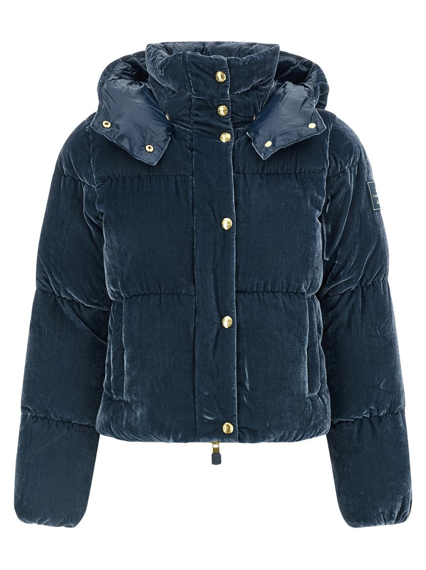 Elisabetta Franchi Velvet Down Jacket