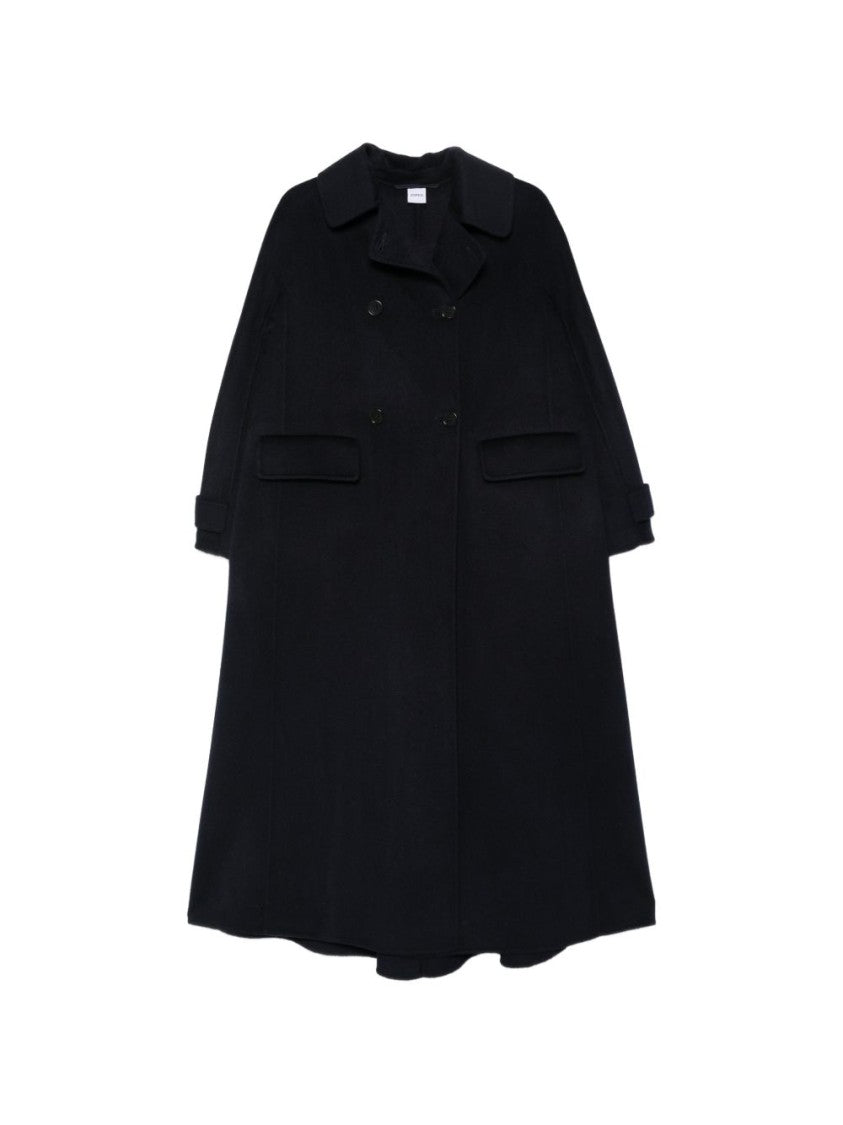 Aspesi Long Double-Breasted Wool Coat