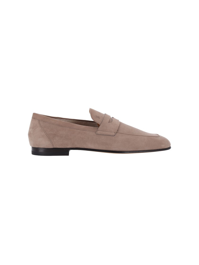 Tod's Suede Moccasins – Beige