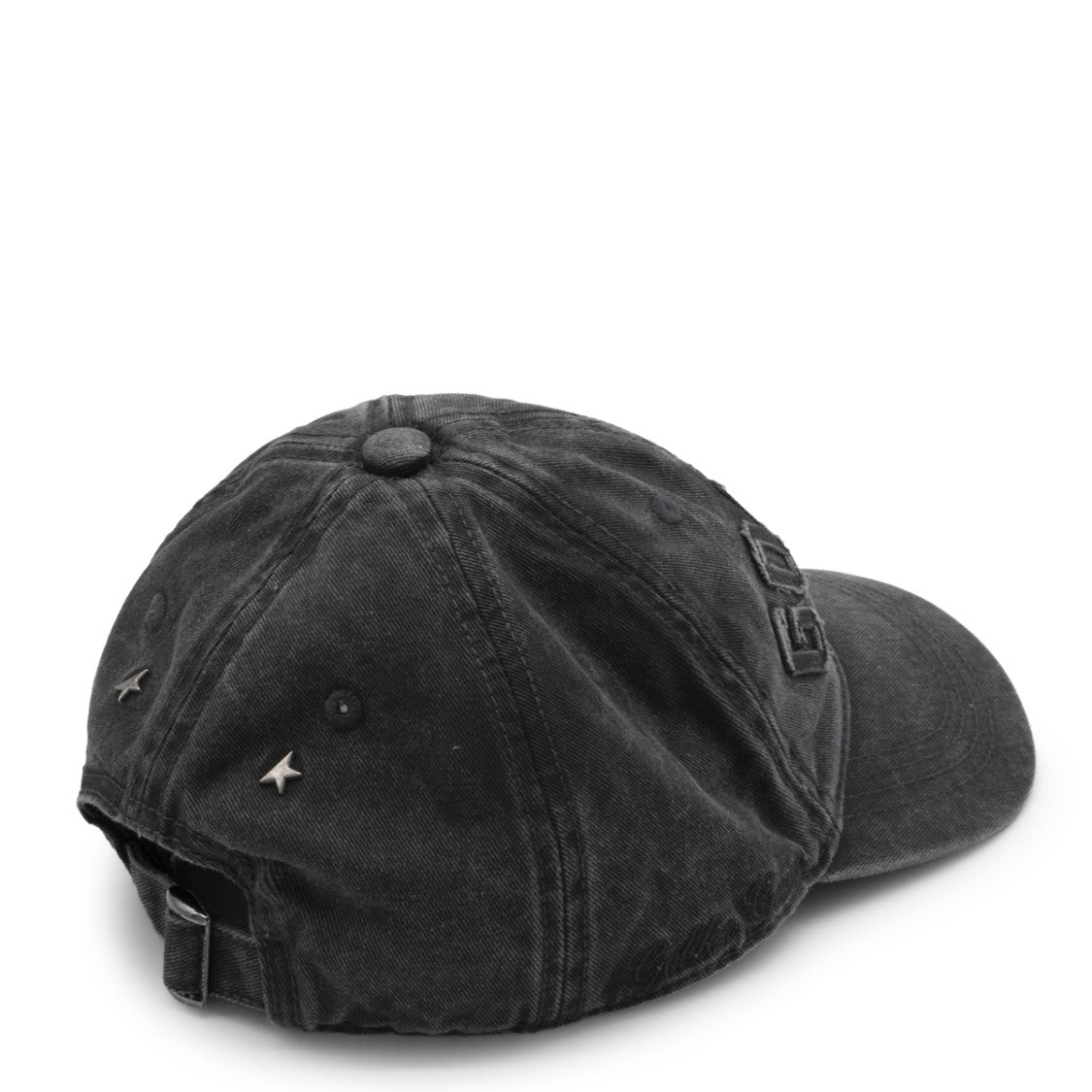 Golden Goose Anthracite Cotton Baseball Cap Hat