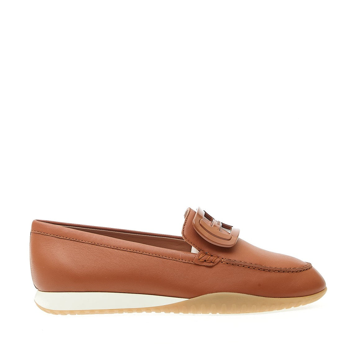 Hogan Olimpia Z Moccasin In Tan Leather