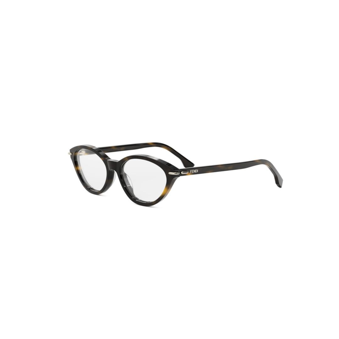 Fendi Fe50126i Rounded Tortoiseshell-Patterned Cat-Eye Eyeglasses
