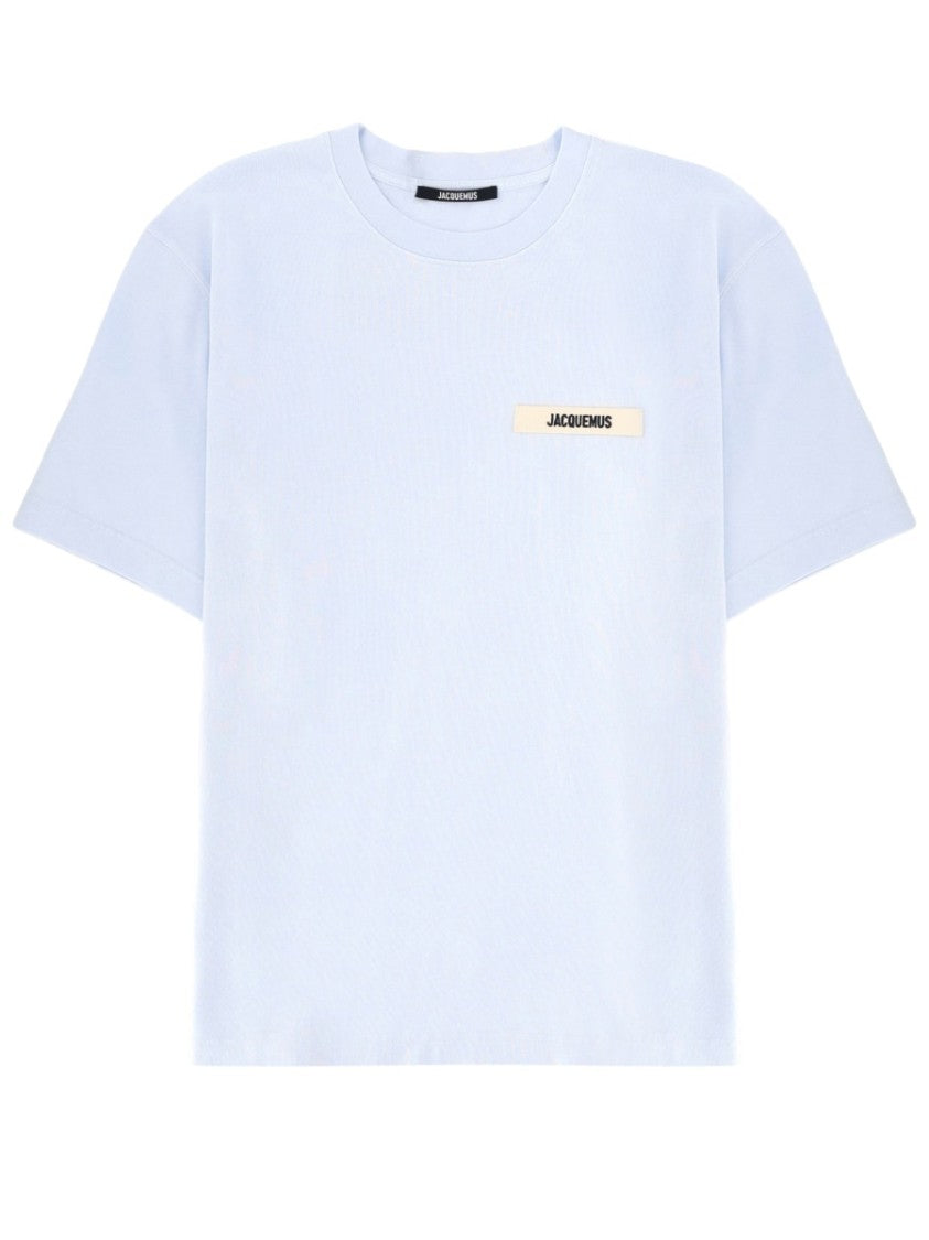 Jacquemus Crew Neck Patch Text Detail T-Shirt