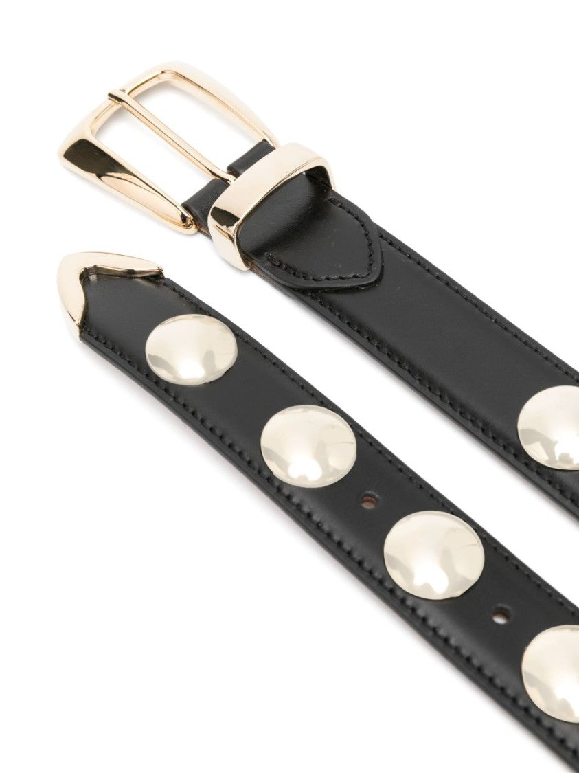 Khaite Refined Black Calfskin Belt