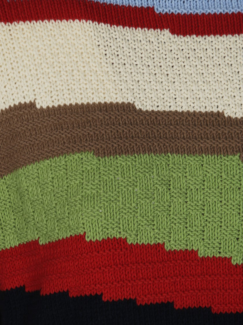 Max Mara Gc Multicolor Polo Sweater