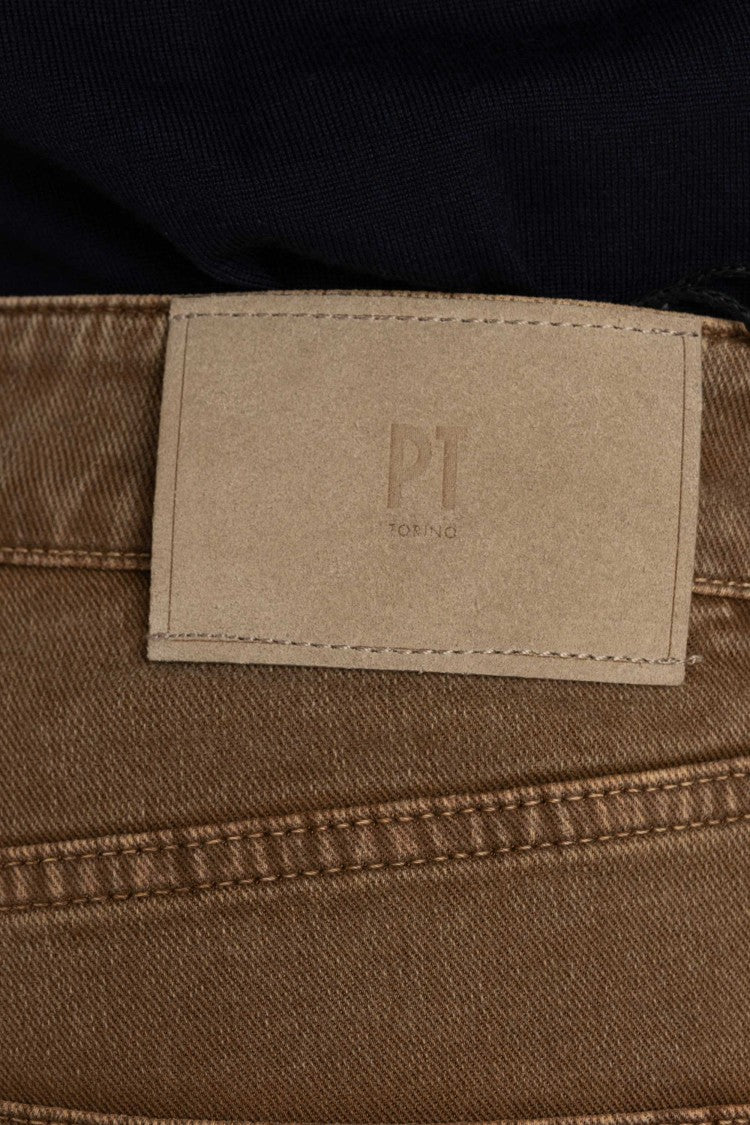 Pt Denim 5-Pocket Color Tapered Fit Trousers
