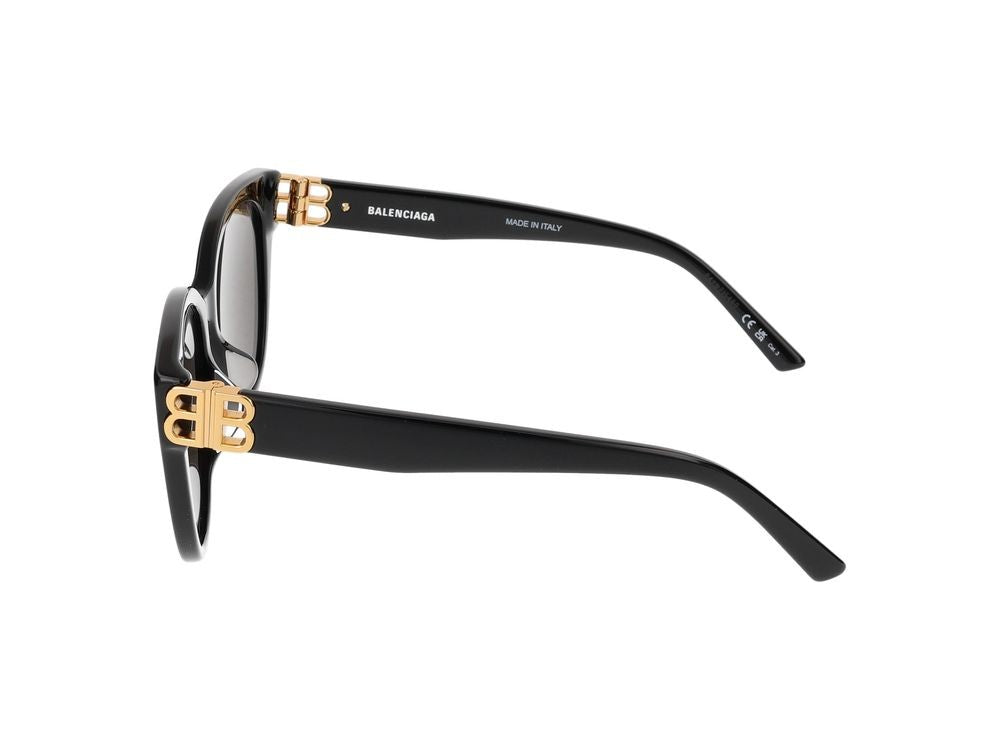 Balenciaga Black Bb0103sa Acetate Oversized Cat-Eye Sunglasses