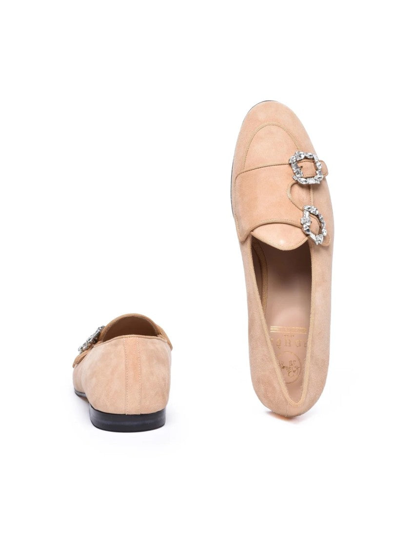 Edhen Beige Suede Leather Men's Suede Loafer
