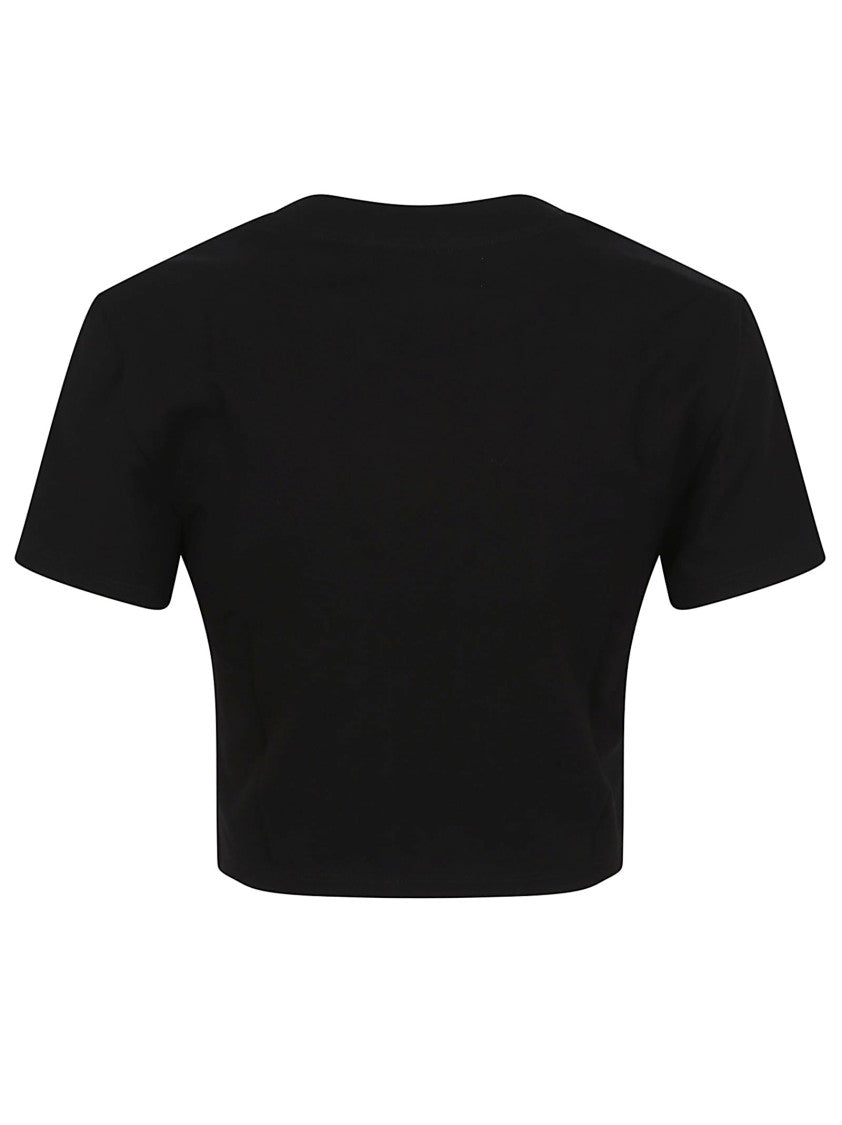 Fiorucci Cropped Black T-Shirt