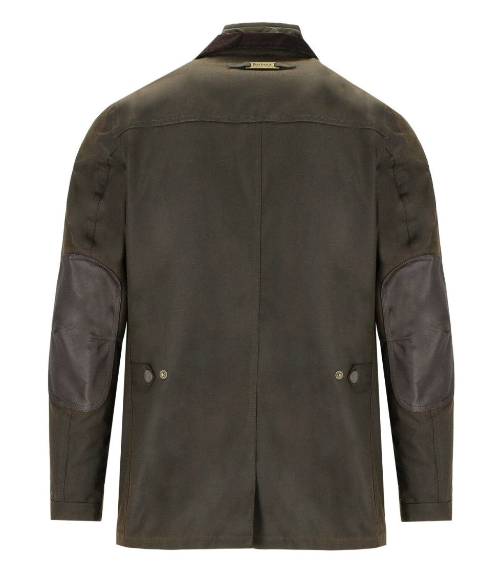 Barbour Ogston Wax Olive Green Jacket