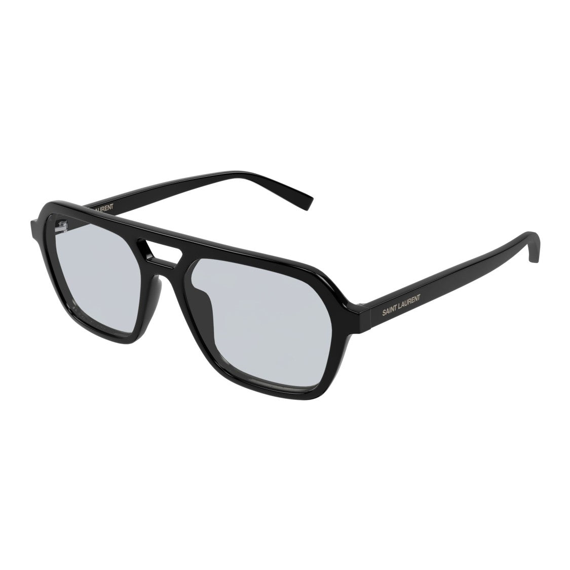 Saint Laurent Oversized Square Frame Sunglasses With Cut-Out Bridge