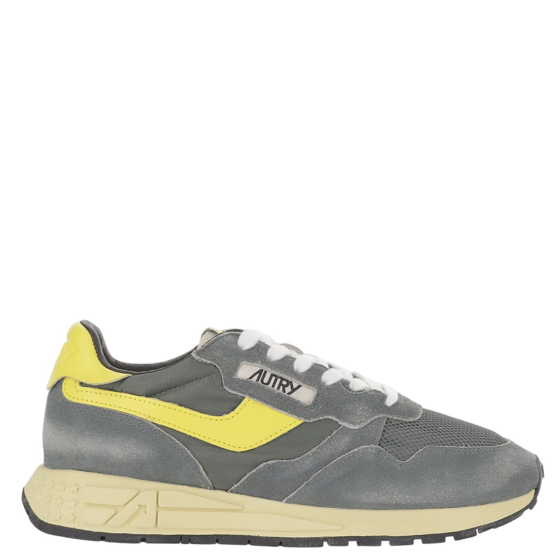 Autry Sporty Dark Green Sneakers With Contrast-Padded Heel Tab