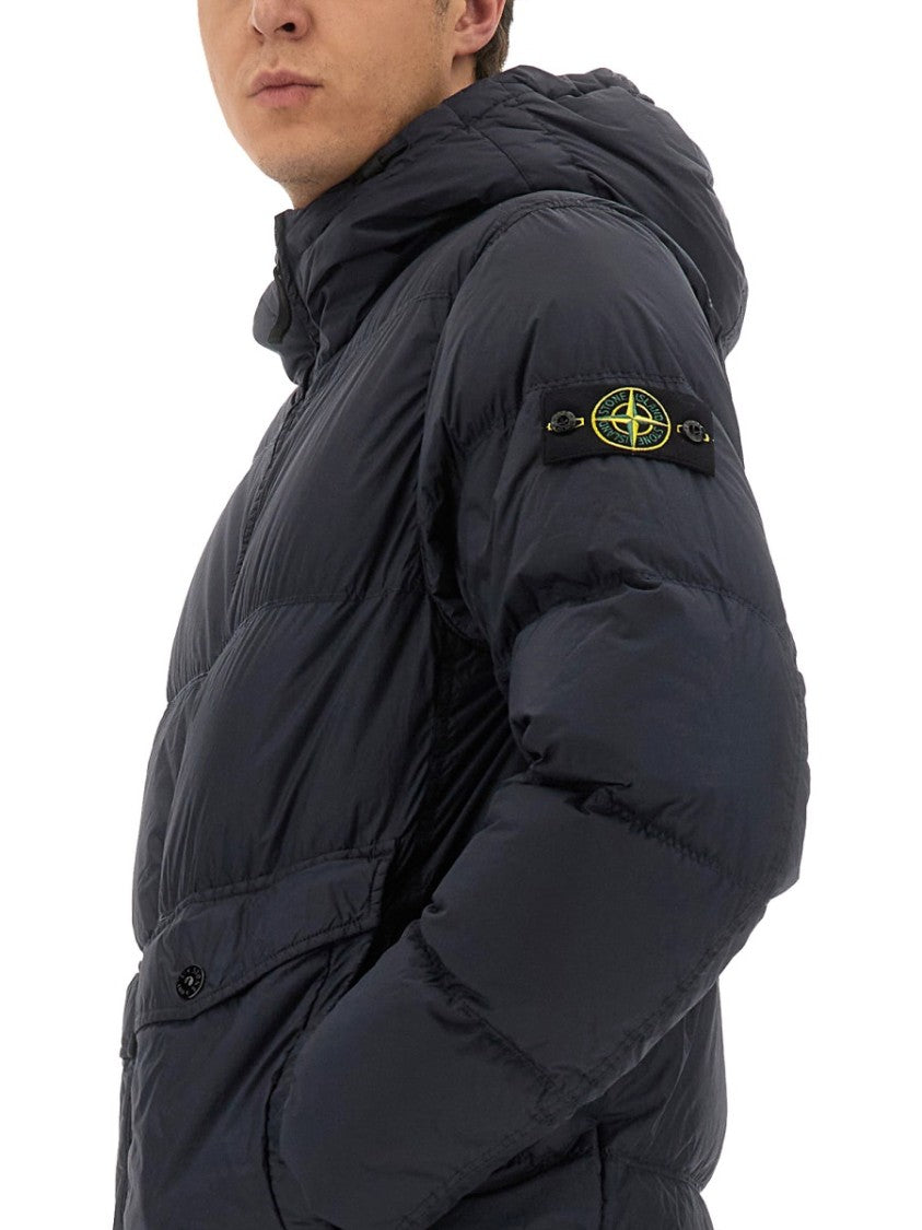 Stone Island Puffy Down Jacket With Hood
