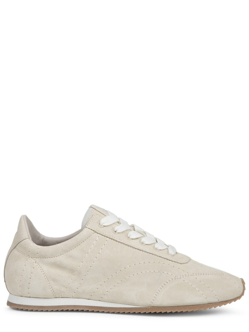 Totême Flex Ribbed Sole Suede Sneakers