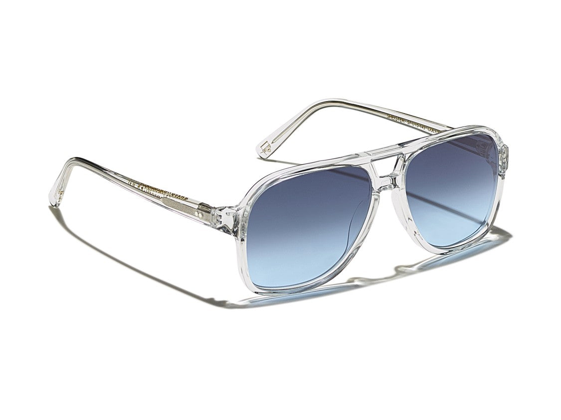 Moscot Or-Shei-S Double-Bridge Transparent Acetate Sunglasses