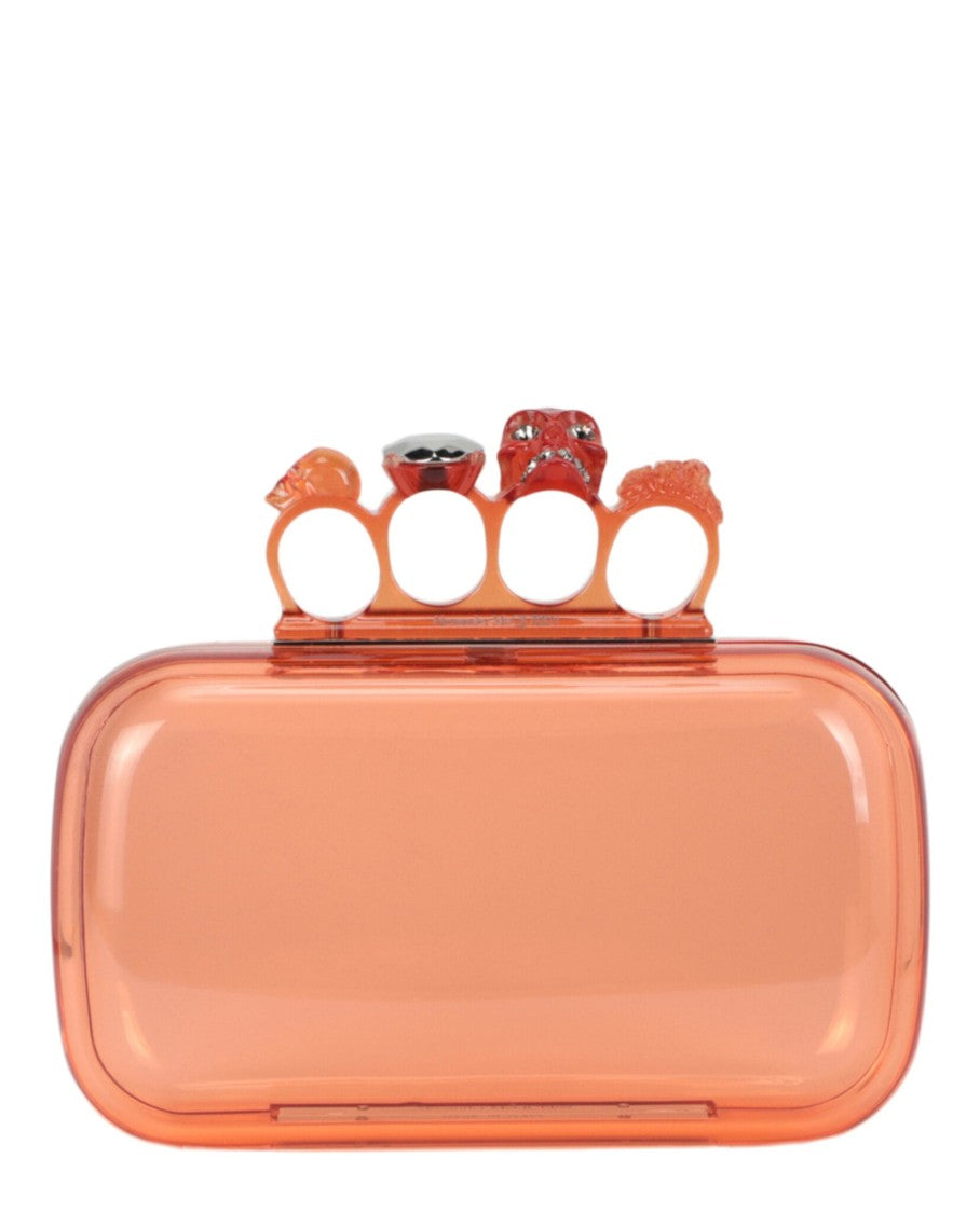 Alexander Mcqueen Skull Four-Ring Clutch