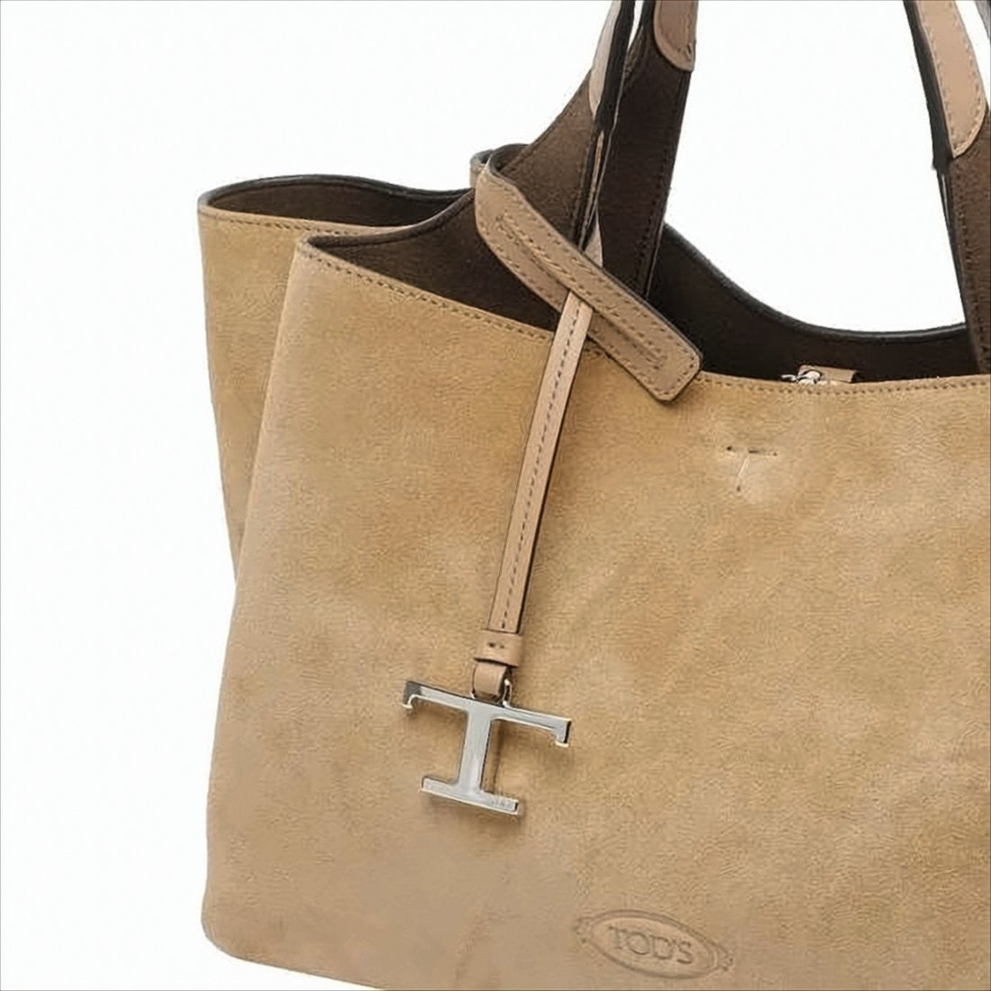 Tod's Suede Leather Shoulder Bag With Structured Silhouette