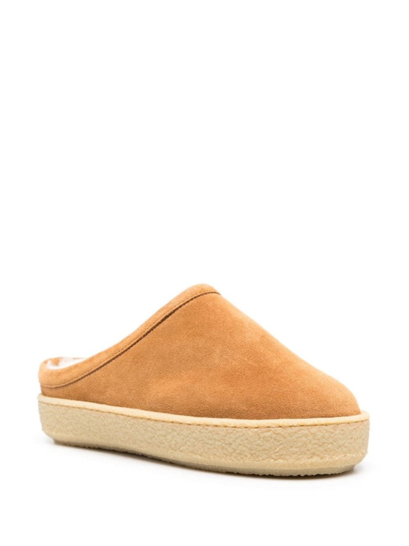 Isabel Marant Fozee Suede Flatform Mules
