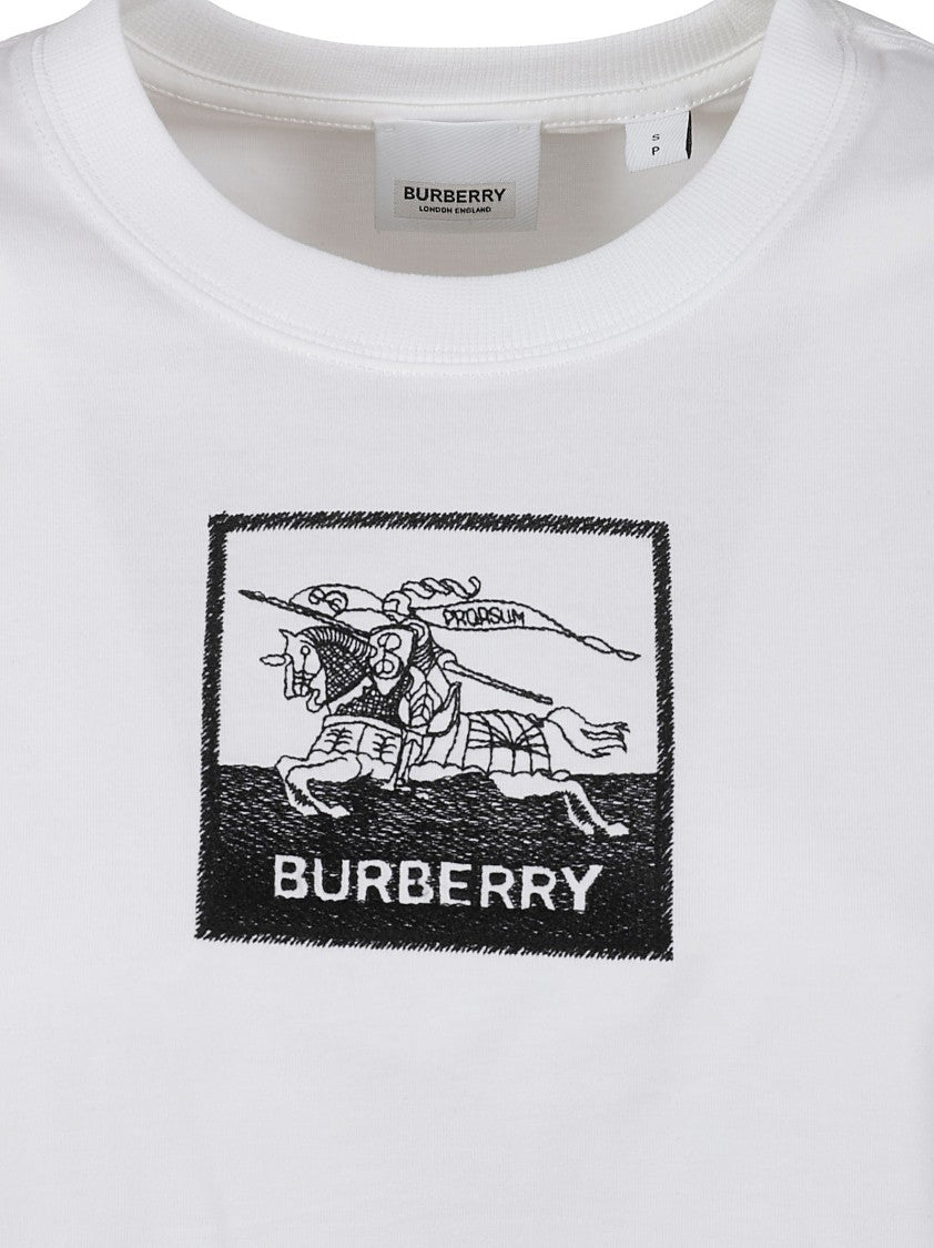 Burberry Graphic Print White T-Shirt