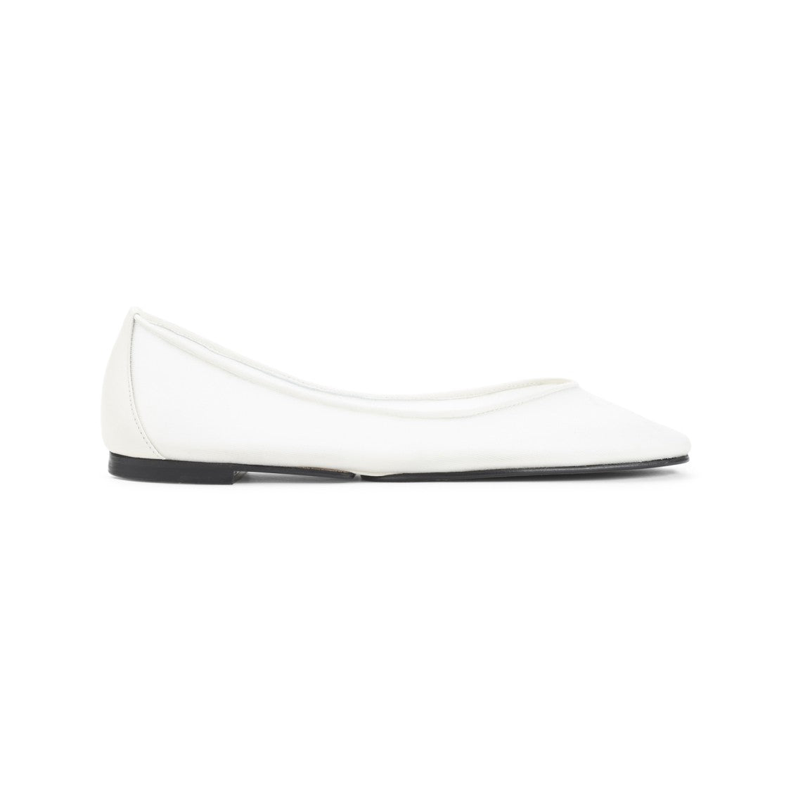 Jacquemus White Leather Ballerinas