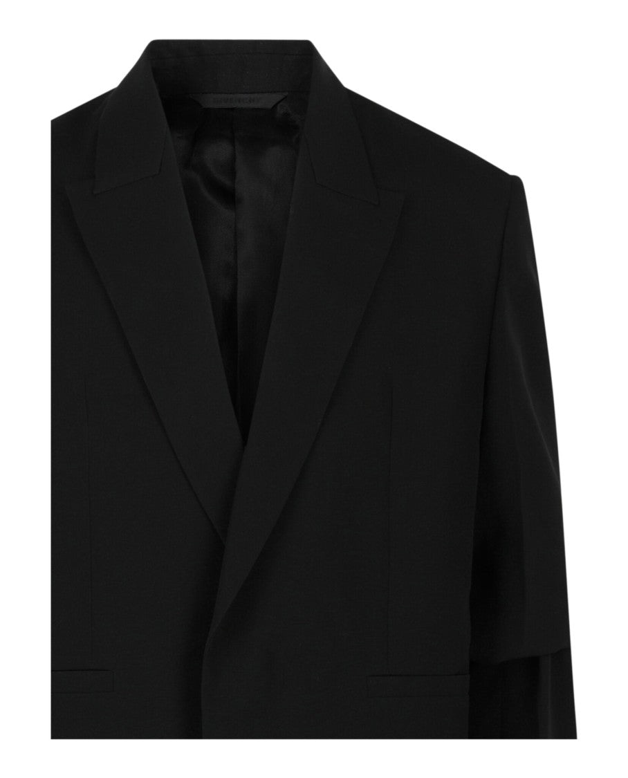 Givenchy Overlapped Lapel Oversized Blazer