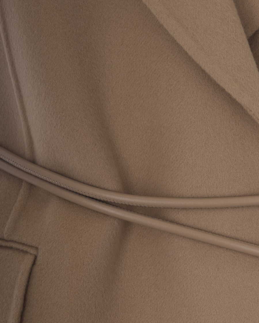 Sportmax Sleeveless Double-Breasted Blazer With Tubular Belt