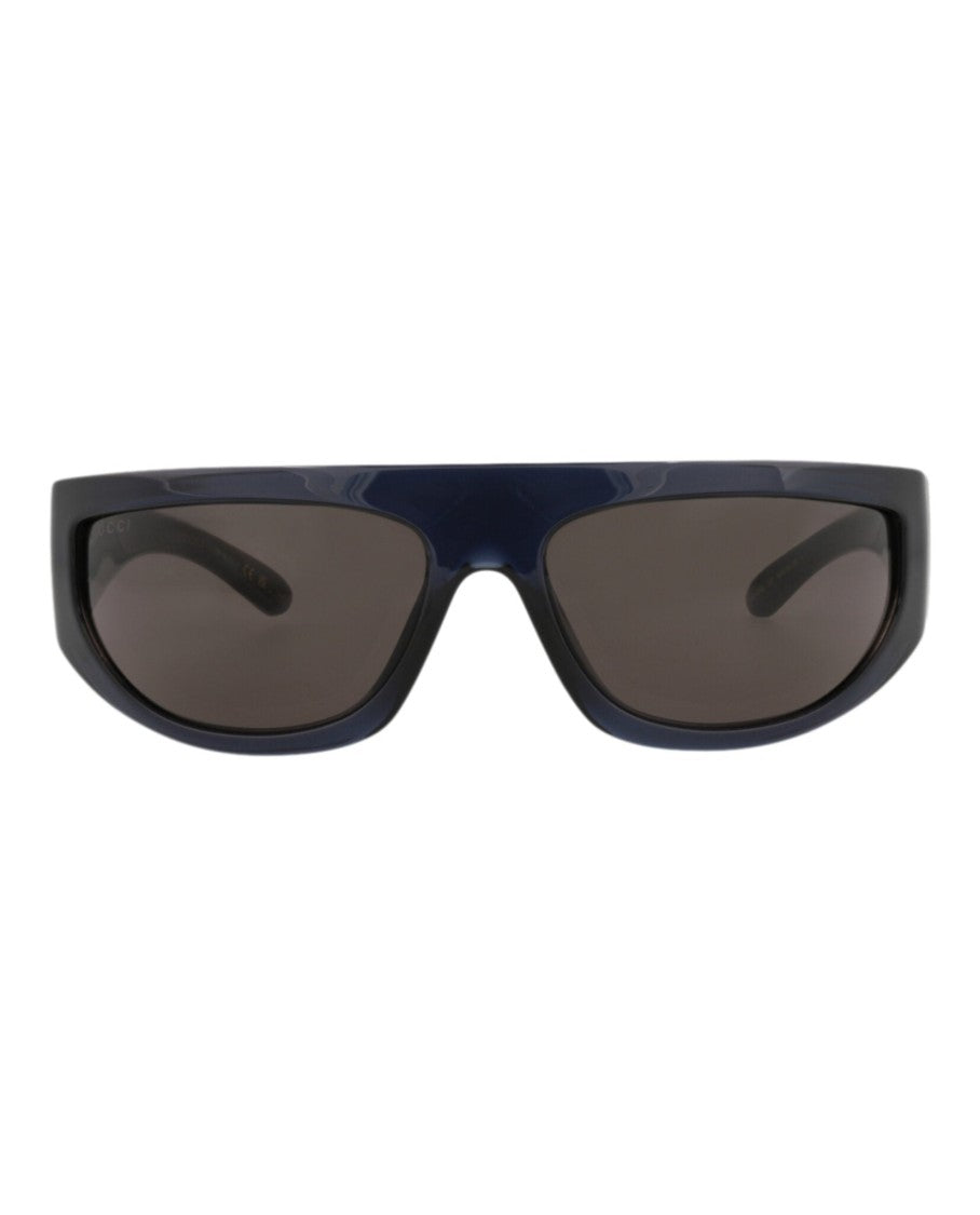 Gucci Shield-Frame Injection Sunglasses