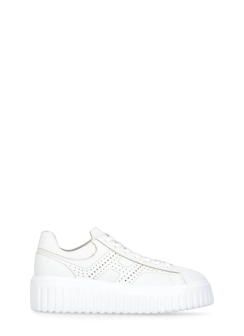 Hogan White H Stripes Sneakers
