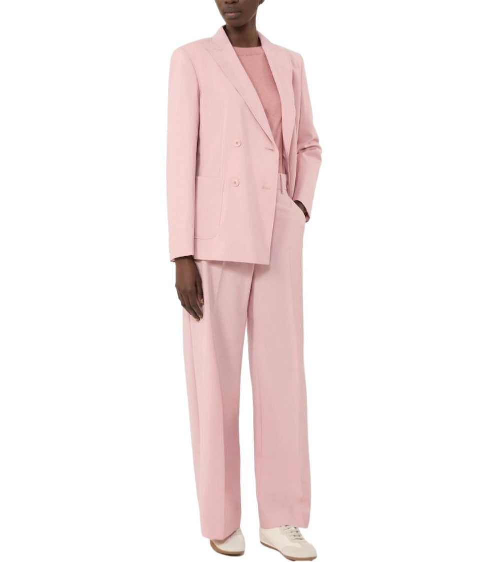 Max Mara Antique Pink Virgin Wool Jacket