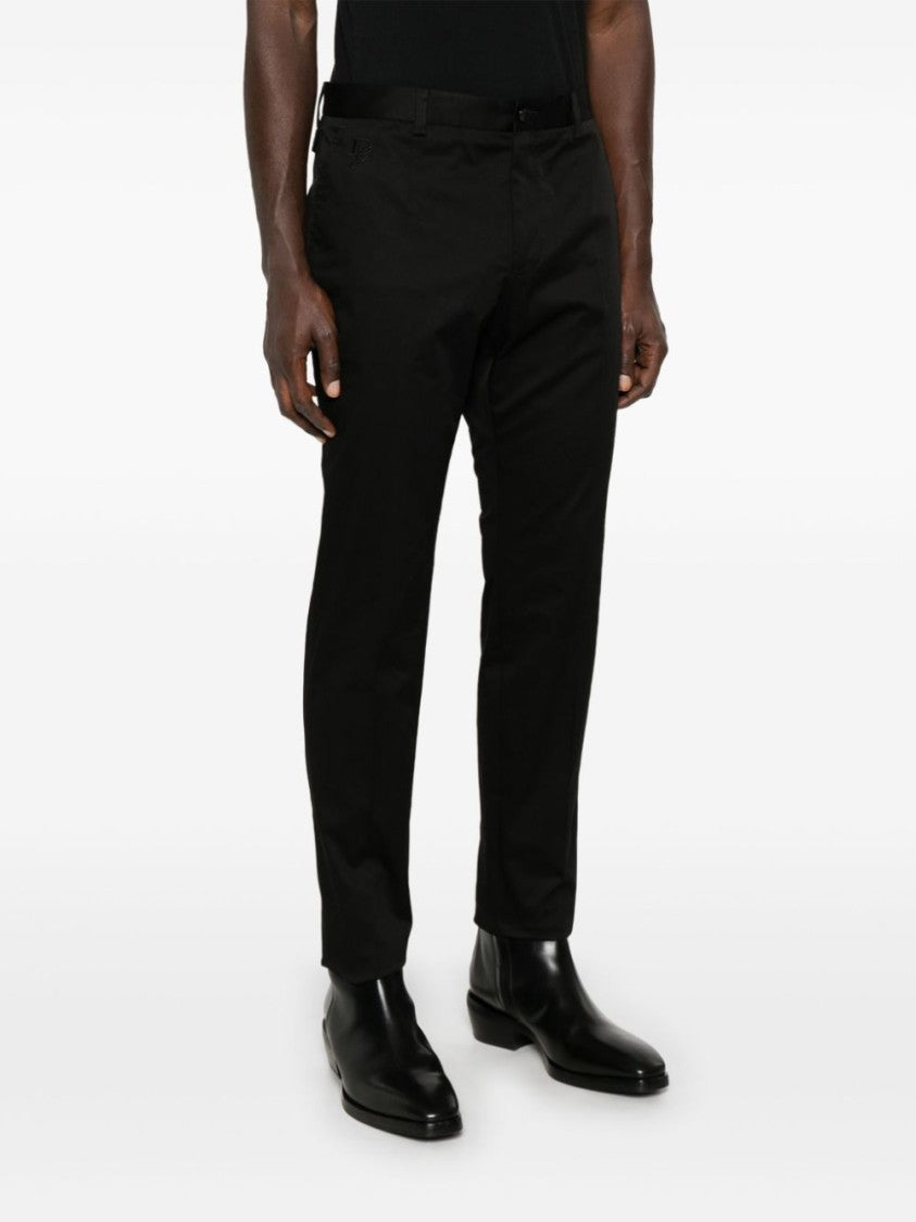 Dolce & Gabbana Tailored Black Trousers With Classic Straight Leg Design