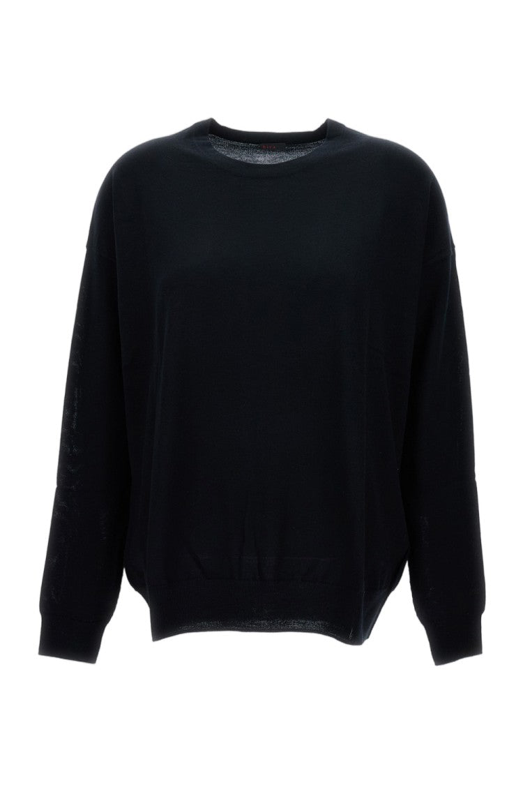 Hira Crewneck Pullover With Ribbed Detailing And Long Sleeves