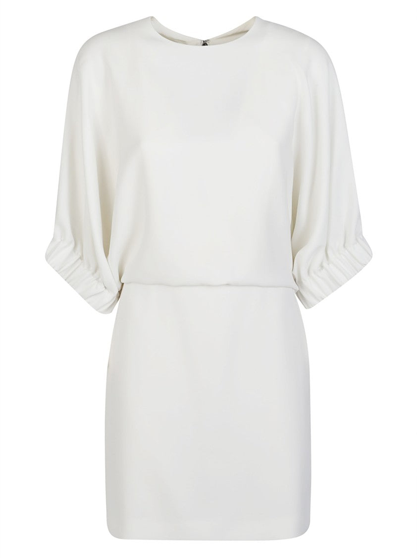 Max Mara Rum 3/4 Sleeves Triacetate-Blend Day Dress