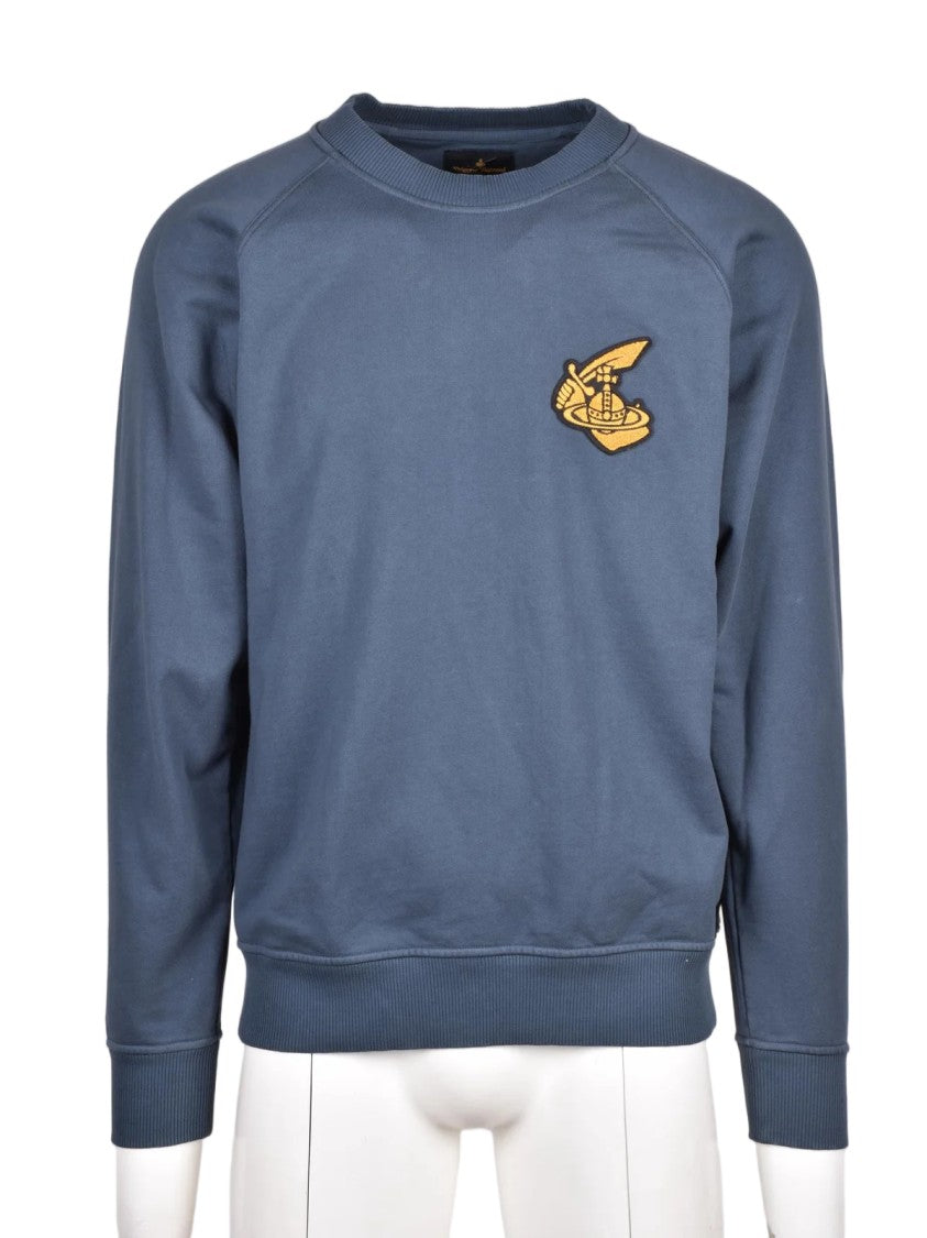 Vivienne Westwood Anglomania Oversized Crewneck Sweatshirt With Embroidered Emblem