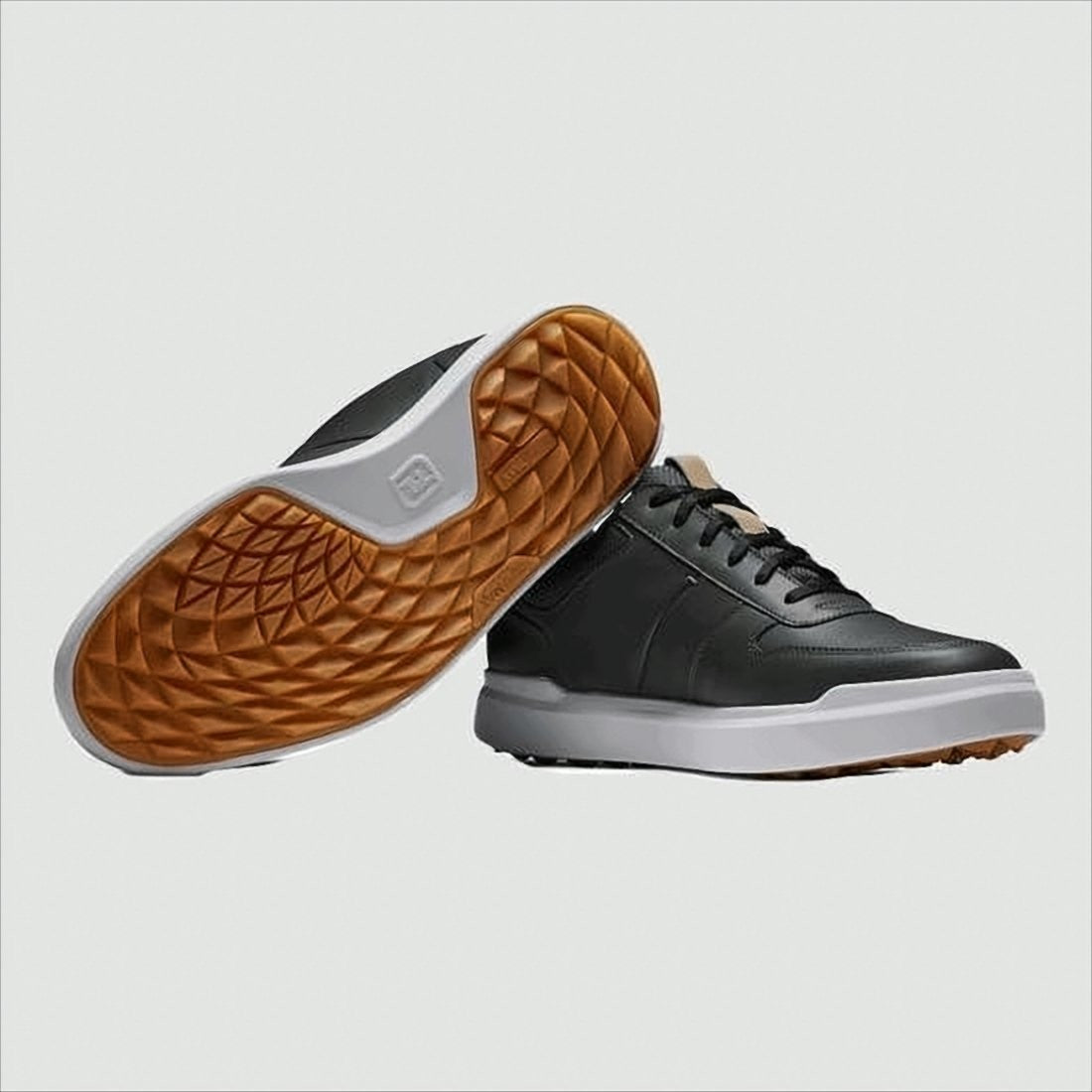 Footjoy Smooth Leather Sneakers With Padded Collar