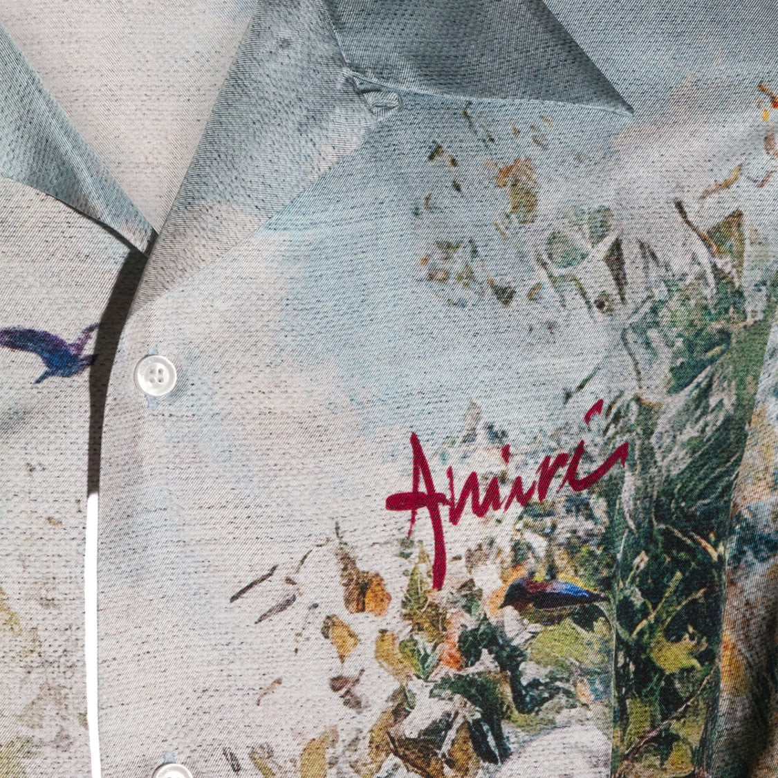 Amiri Garden Print Short-Sleeve Shirt