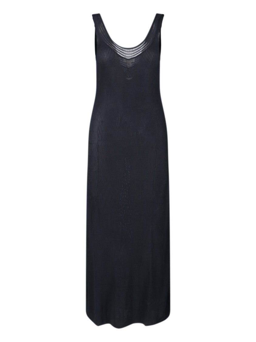 Calvin Klein Maxi Knit Dress – Black