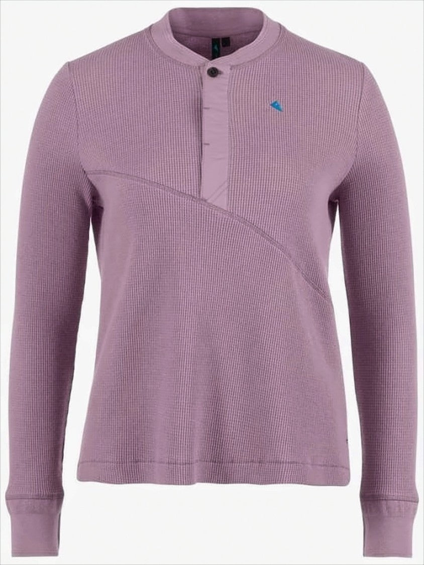 Klattermusen Ribbed Knit Long-Sleeved Top With Button Placket