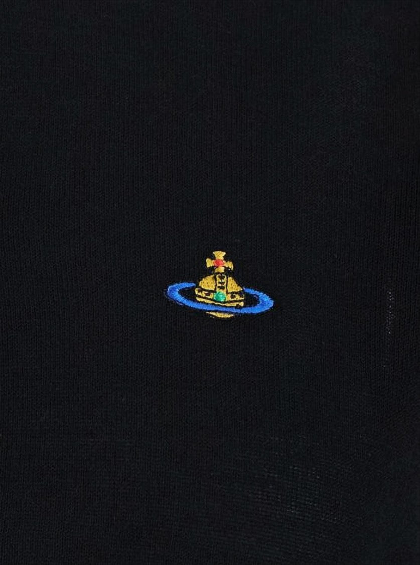 Vivienne Westwood Cropped Fitted Cardigan With Round Neckline