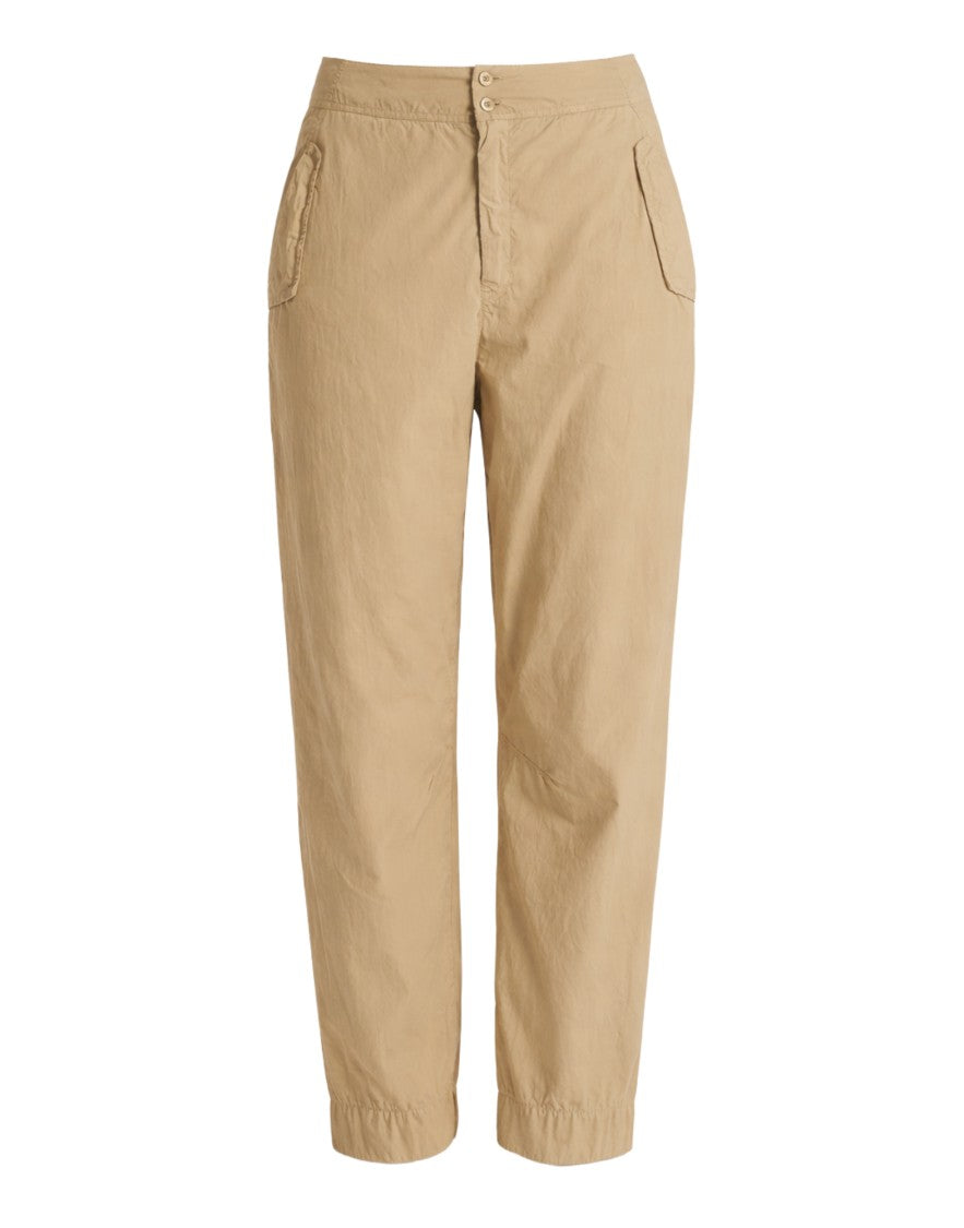 Transit Women’S Baggy Pants In Cotton Poplin Nut