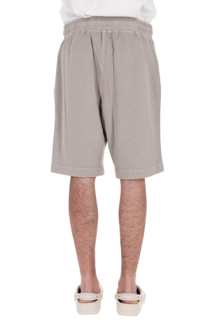 C.P. Company Grey Malfile Cotton Sweat Shorts