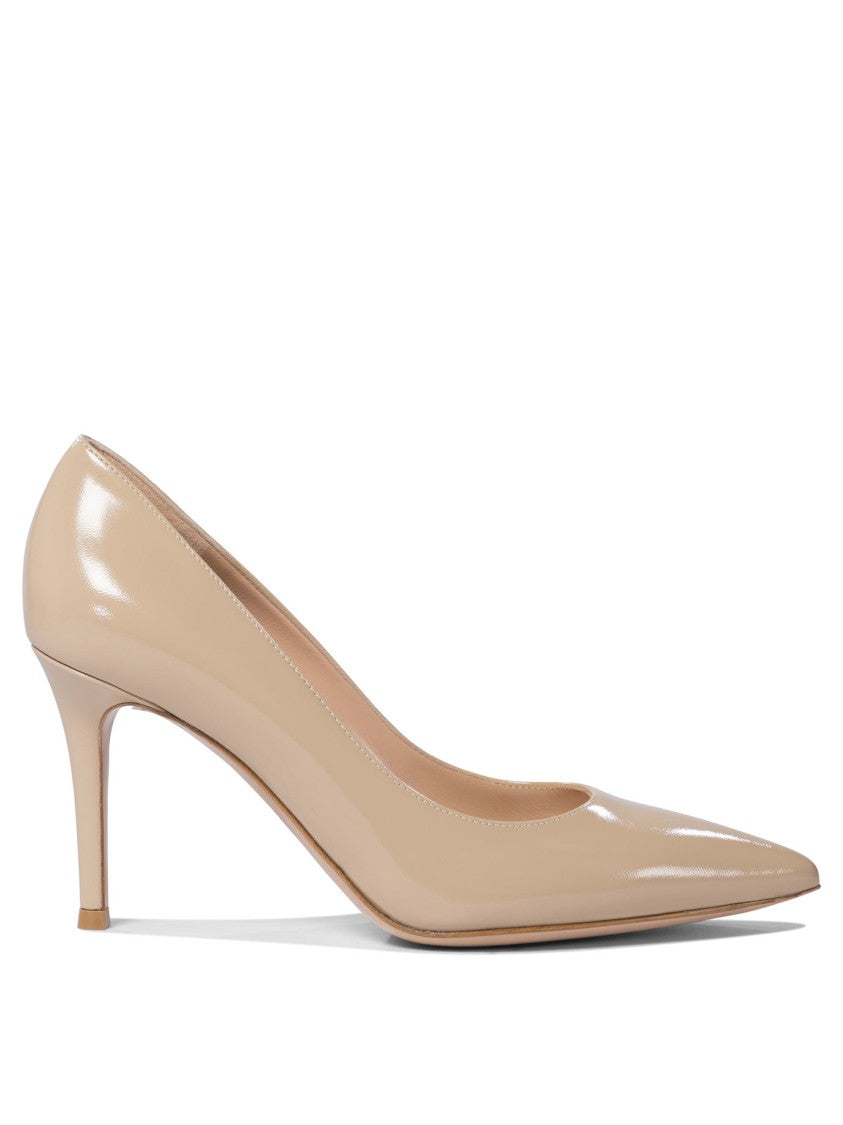 Gianvito Rossi Beige Patent Leather Gianvito Rossi Pumps