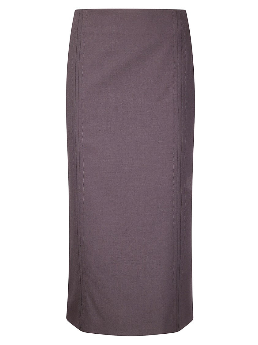 Mm6 By Maison Margiela High-Waisted Pencil Skirt With Side Zipper