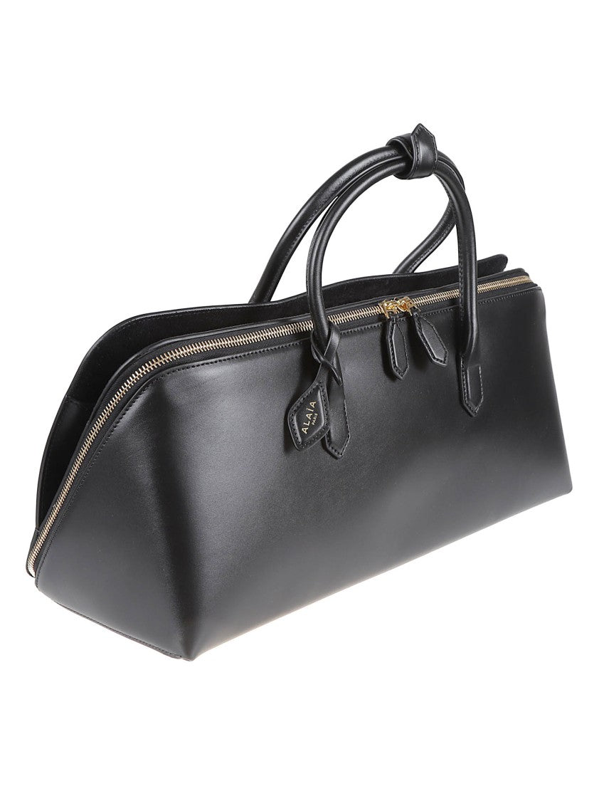 Alaïa Elongated Structured Bag With Gold-Tone Zipper