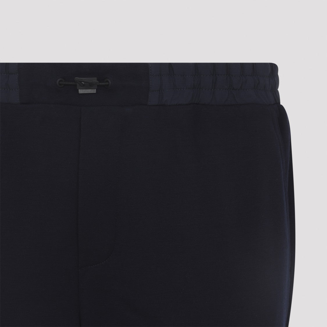 Sease Jersey Navy Blue Virgin Wool Jogger Pants