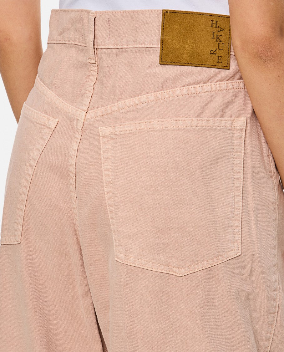 Haikure Wide High-Waisted Jeans With Relaxed Fit And Pleat Details