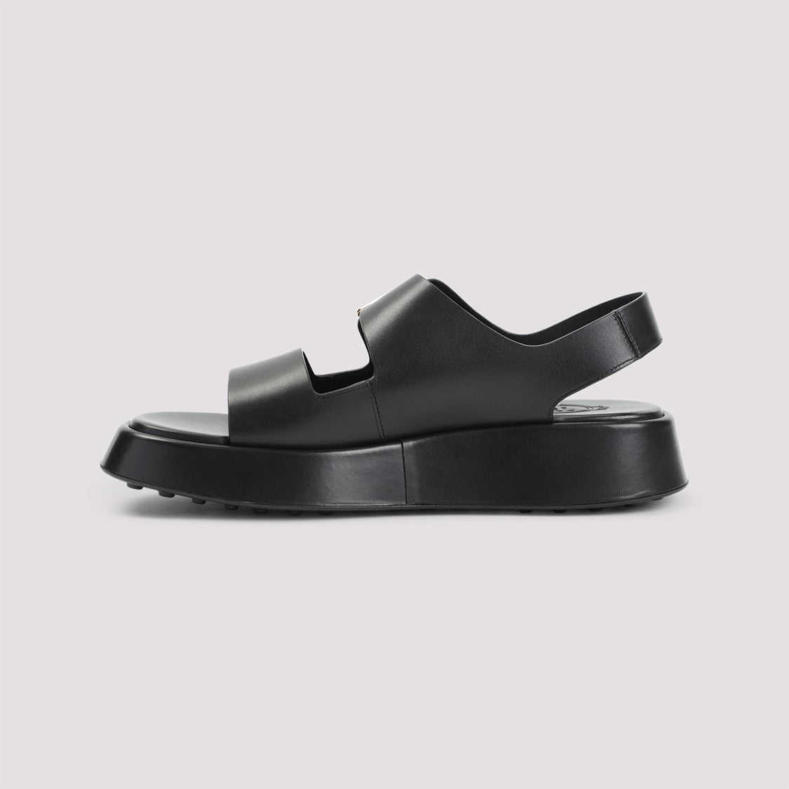 Tod's Black Calf Leather Sandals