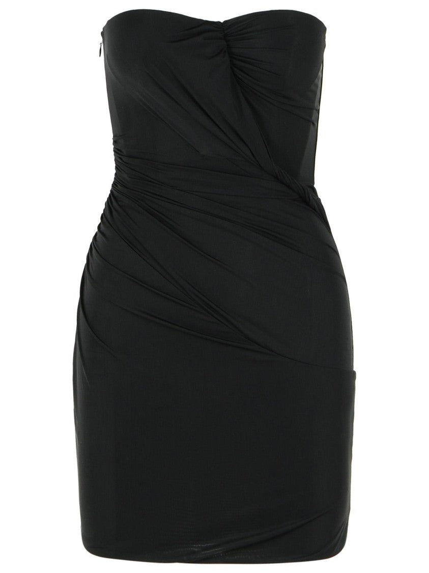 Blumarine Black Stretch Nylon Dress