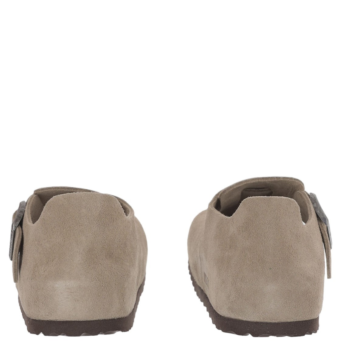 Birkenstock Closed Toe Suede Mules With Adjustable Strap