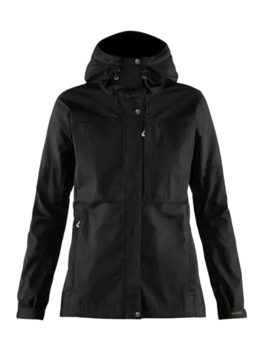 Fjallraven Black Casual Jacket With Adjustable Hood